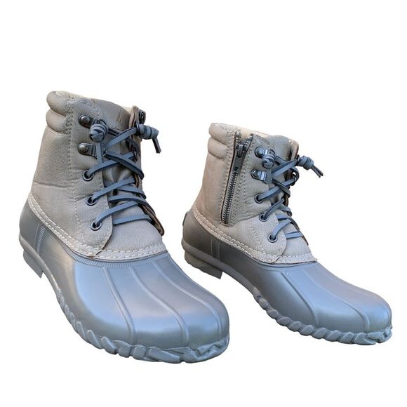 NAUTICA Sea Ripple Snow Duck Boots Grey Neutral Slip on Insulated Women’s size 7 - Picture 8 of 10